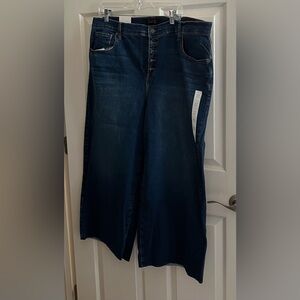 Banana Republic Wide Leg Cropped Jeans Size 35/20